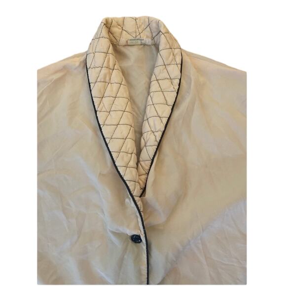 1950s Paultex New York Short Sleeve Quilted Smoking Jacket Size 36 small - Picture 4 of 13